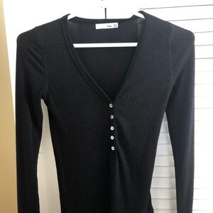 WILFRED FREE XXS Quarter button up v neck